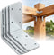 3"x3"x1.2" Steel L Bracket, 90 Degree Metal Iron Corner Brace - Right