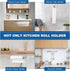 Self Adhesive or Drilling Paper Towel Holder, Stainless Steel Rack for Kitchen, Bathroom, Sink, Pantry, Fridge