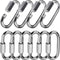 Quick Link, Lsqurel 304 Stainless Steel D Shape Locking Carabiner for Outdoor Use, Capacity 200lb to 3000lb