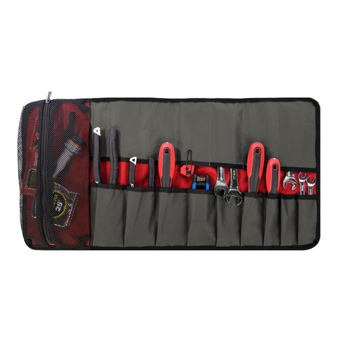 WOLVERINE 28" 16 Pocket Utility Roll | Durable Nailhead Nylon, Adjustable Straps, and Versatile Pockets for Tool