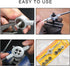 JONMON 8 Pcs Metric Die Set, Screw Die & Adjustable Wrench Holder with M3-M12 Dies for Home DIY, Garage