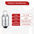 Honoson 10 Pieces E10 LED Bulbs, 3 Volt Miniature Flashlight Bulbs, Cool White