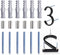 18pcs Screws Hardware Replacement Nail Kit for House Numbers, Stainless Steel Set with Plastic Anchors and Grommets
