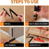 Multi-Function Scribing Tool, Aluminum Alloy Construction Tool with Deep Hole Pencil for DIY Woodworking and Contour