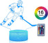 3D 16 Teenager Chrismas Gifts Xmas Gift Illusion Hockey Night Light Lamp Color Changing Smart Touch&Remote Control