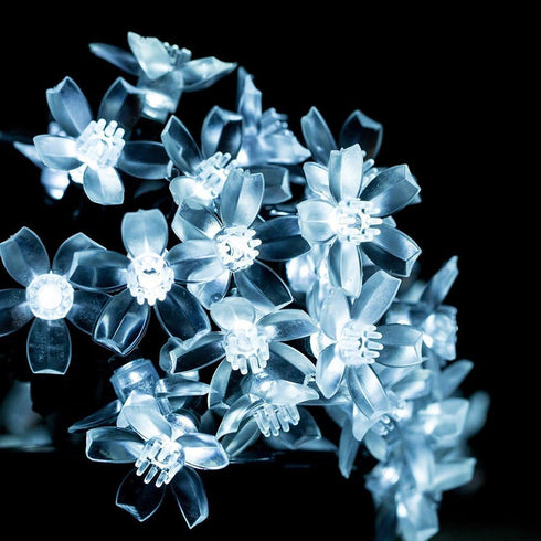 FULLBELL 33 100 LED Lights for Bedroom Flower String Lights Feets LED Memory String Lights Indoor Outdoor Fairy Lights