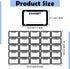 Tinlade 500 Pcs Legal Exhibit Labels, 1.65 x 1 Inch Blank Stickers for Legal Documents