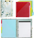 Clipboard with Storage and Refillable Notepad for Letter Size 8.5"x 11", Cute Clip Board with 5 Extra Folders with Tabs and Storage, Nursing School Office Supplies by Hiwhy