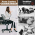 Bell Glides Replacement Caster Wheels for Office Chair or Stool, Fixed Stationary Castors (Bell Glides Short)