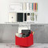 UnionBasic Rotating Desk Organizer, 360 Degree Spinning Caddy for TV Guide, Mail, Remote Controller Holder, Red