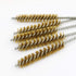 Brass Wire Bristles Brush Cleaning Set for Tube, Bottle, Pipe, Welding Slag and Rust Removal Tool, 5 Pieces