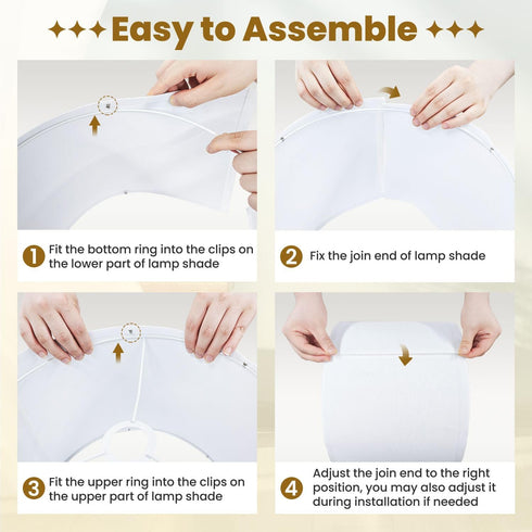 RAINFALLARING Seamless 13"x13"x10" Drum Lamp Shades daisies watercolor hand draw You can change color from file