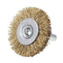 uxcell 1-1/2 Inch Wire Wheel Brush - Bench Copper Plated Crimped Steel with 1/4-Inch Shank (10 Pcs)