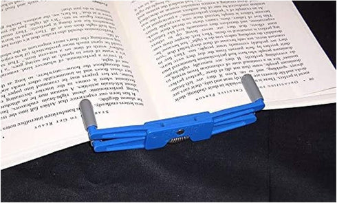 Portable Book Page Holder for Hands-Free Reading in Bed, on The Go, Treadmill & Exercise Bike