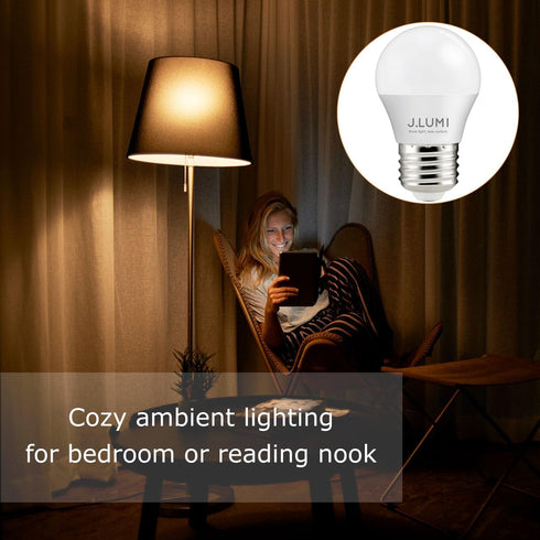 BPC4503 A15 LED Bulb, 3W, 3000K Warm White, A15/G45 Small Bulbs, E26 Base, NOT Dimmable (4 Count)