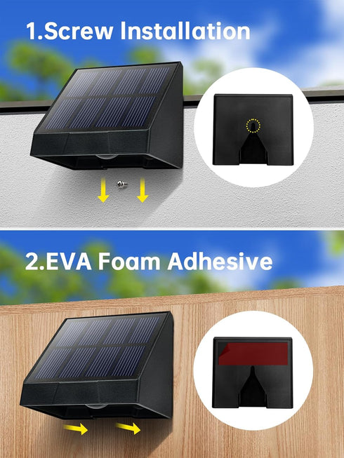 6000K Mailbox, Mrzxy Solar Lights Outdoor Waterproof LED White Bright Lens Downlight Small Solar Light for Address