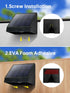 6000K Mailbox, Mrzxy Solar Lights Outdoor Waterproof LED White Bright Lens Downlight Small Solar Light for Address
