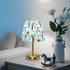 WEIYEKO Dimmable Penguin Carrot Blue Table Lamp LED Desk Lamp Bedside Light with USB Port for Office Bedroom Living