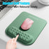 memzuoix Cyan Ergonomic Mouse Pad with Wrist Rest Support, Premium Memory Foam for Laptop, Computer, Home Office