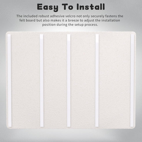 Large Bulletin Board 48 x 36 Inches, Foldable Notice Pin Board for Wall, Decorative Felt Pin Board