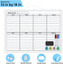MaxGear Small Weekly Calendar Dry Erase Board, 16"x12" Hanging Double-Sided White Board for Planning, School, Office