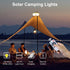 MDCMLKS 39.4FT 8 Solar Camping String Lights, Portable Waterproof Camping Light with Lighting Modes, Solar Powered