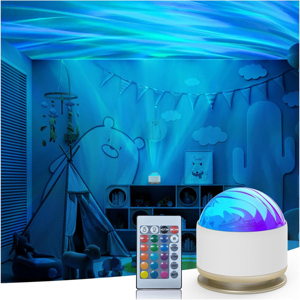 HUMIIEYE Northern Lights Projector, 16 Light Color Aurora Night Light Projector for