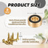 Sowhatsowoo 8 1.18 0.39 Inch Pcs Brass Cutting Board Feet with Non Slip Pads x Board Feet Legs with Silicone Rubber