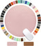 Round Mouse Pad - PU Leather Mouse Pad with Stitched Edge, Micro-Fiber Base, Non-Slip Waterproof for Computers, Laptop,