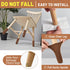 40 Set PCS Brown Furniture Leg Socks - Knitted Chair Leg Floor Protectors for Hardwood Floors - Fits Round and Square