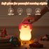 Dimmer Anywin Cute Benson Ducks Night Light, Squishy Touch Silicone Animal Nursery Bedside Lamp, & Rechargeable