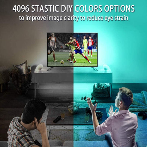 17.02ft 75-82in 4096 MY BEAUTY LIGHT LED Lights for TV, TV LED Backlight for TV, DIY Colors Options RGB LED Strip
