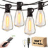 Outdoor String Lights Dimmable Waterproof with Remote, 50FT 18+1 Shatterproof ST38 Edison