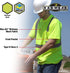 Radians ST11-2PGS-4X Industrial Safety Shirt, Short Sleeve, Green, 4X-Large