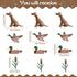 Gilprop 12 Set 4 3 20 Pcs Mallard Duck Theme Nursery Wall Decor - Designs, Each, with Adhesive Dots, Removable Felt