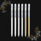 SMOOTHERPRO White Gold Silver Gel Pen Set, 6 Pack 0.6mm Highlight Gel