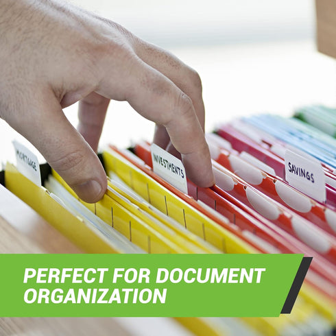 Royal Green Rectangular Coding Stickers, 18 Color Write on Labels, 1" x 3", 144-Pack for Organizing