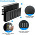 Desk Side Storage, Laptop Metal Organizer, Under Desk Holder with Pen Holder and 2 Hooks, Black