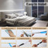 24V, 16.4ft CRI90+ ZSLAIFU COB LED Strip Light White LED Light Strip with Remote, High Density Flexible White Tape