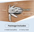 Mini Multitool Keychain Set - 6-in-1 Pocket Tool, Multifunctional Plier, Wire Strippers, Phillips Screwdriver, Knife,