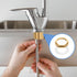 uxcell 2Pcs G3/4"-14 Brass Lock Nuts Pipe Fitting, Female Hex Locknut, Flange Single Hole Faucet Lock Nut with Silicone
