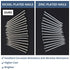 70pcs Hardware Nails, 2-1/2 Inches Nickel Plated Hanging Nails, Wall Nails for Hanging and Wood Projects