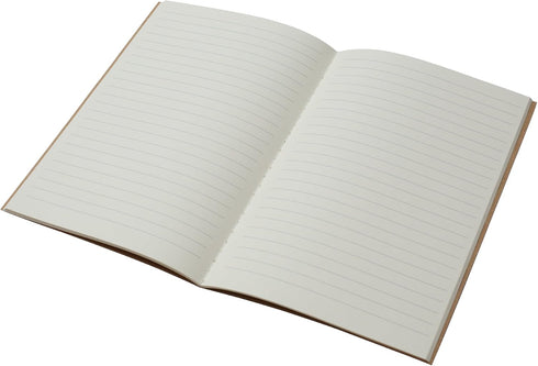 TWONE Notebook, 6 Pack Softcover Kraft Paper Journals, Wide Ruled, 5.5” x 8.25”, 30 Sheets, Office School Business