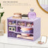 FODIENS Desk Storage Organizer with 6 Mini Drawers, Clear Craft Drawer Cabinet for Makeup Jewelry Office Supplies