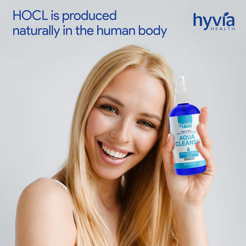 Hyvia Health 8fl oz AquaCleanse Hypochlorous Acid Spray - All-Purpose Cleaner with HOCL, All-Natural Surface Cleaning