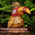 Solar Tiki Statue-Woodpecker Bird, Hawaiian Garden Outdoor Light Sculptures & Statues for Patio Pool Yard