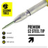 Segomo Tools 5 Inch Precision Diamond Knurled S2 Steel Automatic Center Punch Tool for Wood, Plastic, Glass