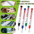 8pcs 20mm 4 Azureblue Long Nib Marker, Long Head Deep Hole Marker Pens, Waterproof Construction Markers Marking Tool