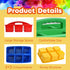 6 6-Pack ALINK Plastic Classroom Caddy with Compartments, Teacher Supply Storage Caddy Organizer for Classroom Supply