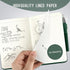 Small College Ruled Notebook, 3 Pack (Green) 3.7x5.7 in Mini Hardcover Journaling Notebooks with Pens